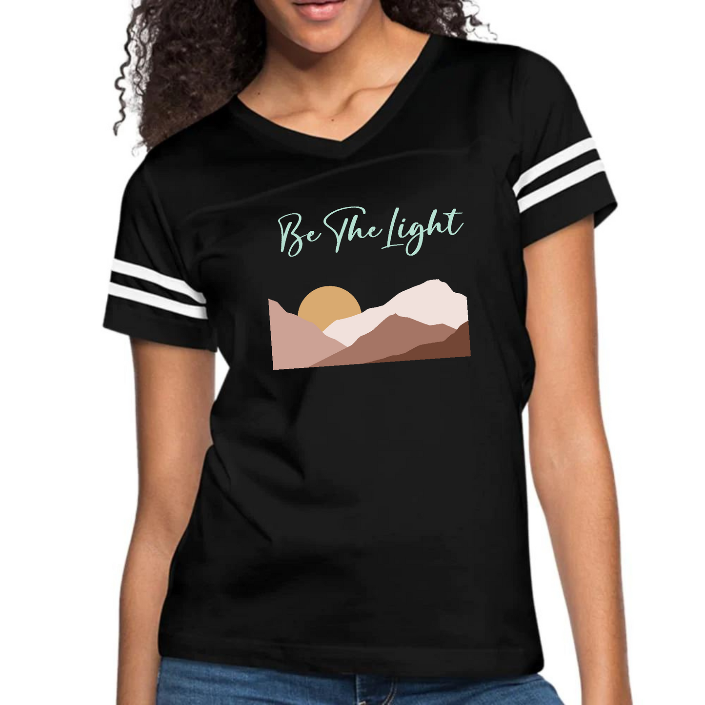 Womens Vintage Sport Graphic T-shirt, Say it Soul, be the Light