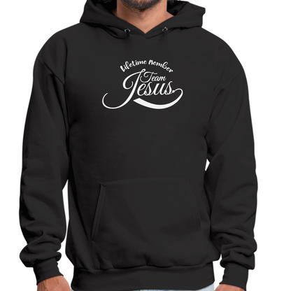Mens Graphic Hoodie Lifetime Member Team Jesus