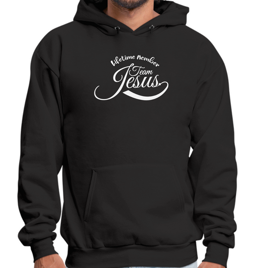 Mens Graphic Hoodie Lifetime Member Team Jesus