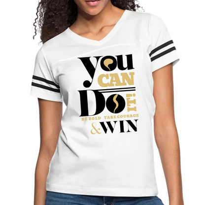 Womens Vintage Sport Graphic T-shirt, you can do it be Bold Take