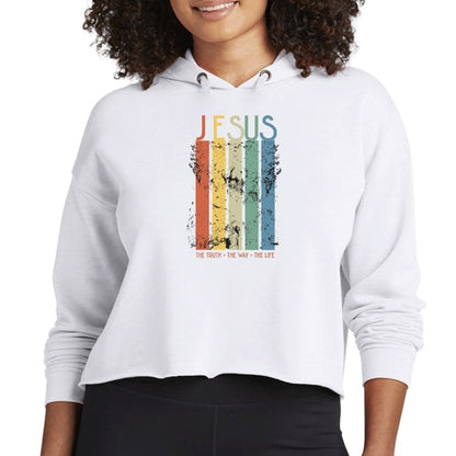 Womens Cropped Hoodie the Truth the Way the Life