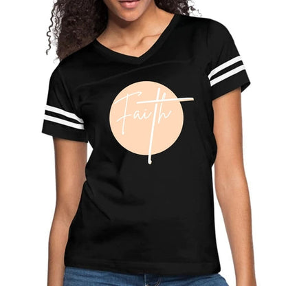 Womens Vintage Sport Graphic T-shirt, Faith - Christian Affirmation