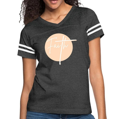 Womens Vintage Sport Graphic T-shirt, Faith - Christian Affirmation