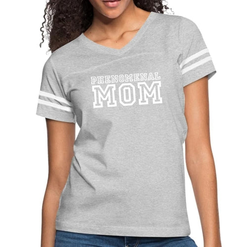 Womens Vintage Sport Graphic T-shirt, Phenomenal Mom Print
