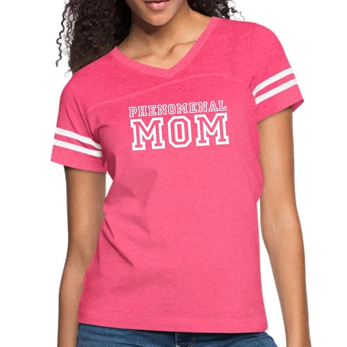 Womens Vintage Sport Graphic T-shirt, Phenomenal Mom Print