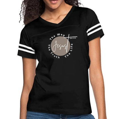 Womens Vintage Sport Graphic T-shirt, the Truth the Way the Life