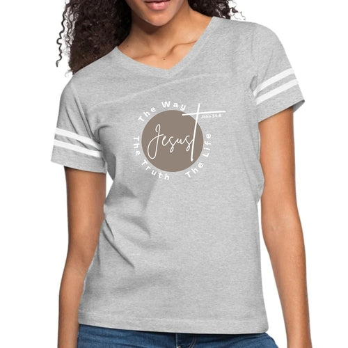 Womens Vintage Sport Graphic T-shirt, the Truth the Way the Life