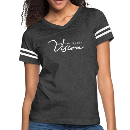 Womens Vintage Sport Graphic T-shirt, Vision - Give it All you Got