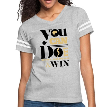 Womens Vintage Sport Graphic T-shirt, you can do it be Bold Take